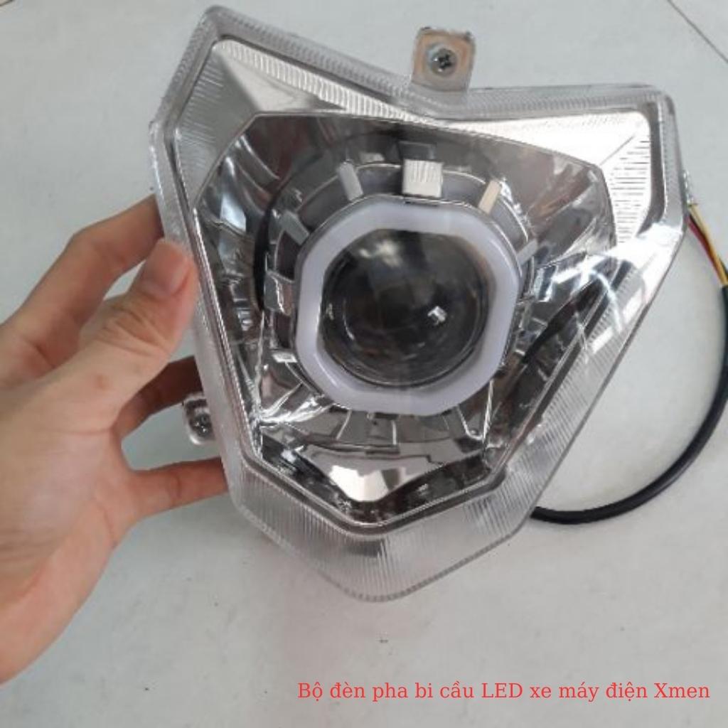 Bộ đèn pha bi cầu LED xe máy điện Xmen 2 Bộ đèn pha bi cầu LED xe máy điện Xmen - Ảnh 2