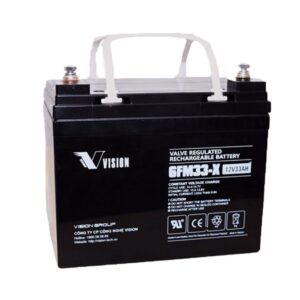 Ắc quy Vision lưu trữ điện năng 12V, 33Ah 6FM33-X