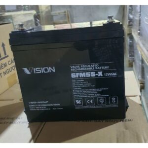Ắc quy Vision 12V, 55Ah 6FM55-X