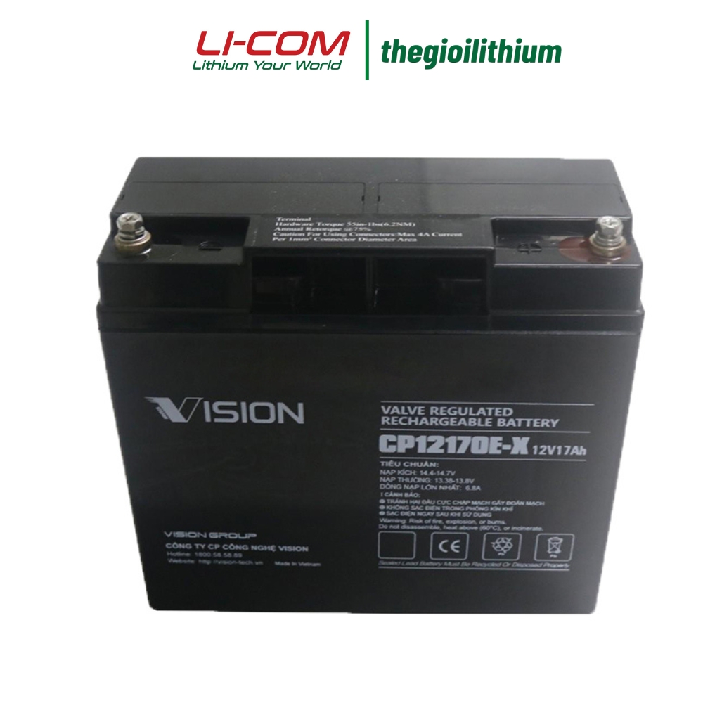 Ắc quy UPS Vision 12V, 17Ah CP12170E-X 3 Ắc quy UPS Vision 12V, 17Ah CP12170E-X - Ảnh 3