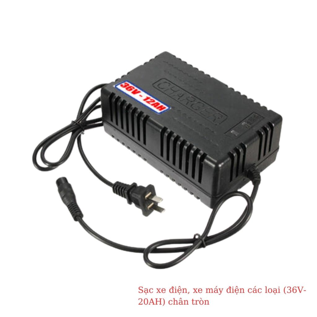 Sạc xe đạp điện, xe máy điện 36V-20Ah chân tròn 5 Sạc xe đạp điện, xe máy điện 36V-20Ah chân tròn - Ảnh 5