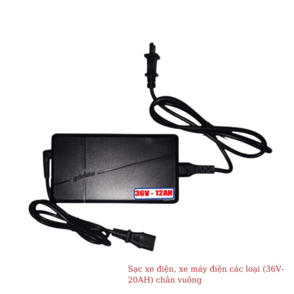 Sạc xe đạp điện, xe máy điện 36V-20Ah chân vuông cao cấp 5 Sạc xe đạp điện, xe máy điện 36V-20Ah chân vuông cao cấp - Ảnh 5