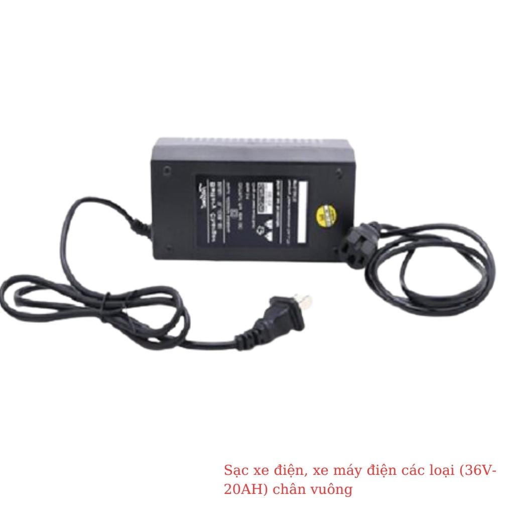 Sạc xe đạp điện, xe máy điện 36V-20Ah chân vuông cao cấp 3 Sạc xe đạp điện, xe máy điện 36V-20Ah chân vuông cao cấp - Ảnh 3
