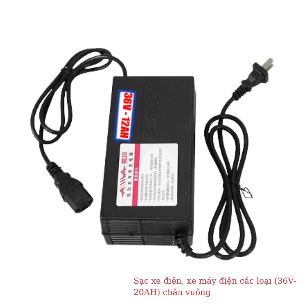 Sạc xe đạp điện, xe máy điện 36V-20Ah chân vuông cao cấp 2 Sạc xe đạp điện, xe máy điện 36V-20Ah chân vuông cao cấp - Ảnh 2