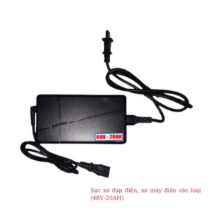 Sạc xe đạp điện, xe máy điện các loại (60V-20AH) chân vuông cao cấp 10 sac xe may dien cac loai 60v 20ah 1