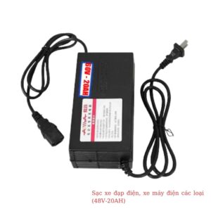Sạc xe đạp điện, xe máy điện các loại (60V-20AH) chân vuông cao cấp 8 sac xe may dien cac loai 60v 20ah 3