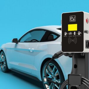 Sạc ô tô điện EV AC 32A 22kW 3 pha có màn hình và quẹt thẻ RFID GEV210