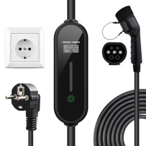 Sạc ô tô điện EV di động AC 16A 3.5KW có thể điều chỉnh dòng (GEV102)