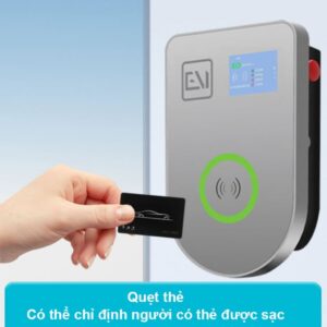 Trạm sạc ô tô điện treo tường AC 32A 7KW có màn hình, quẹt thẻ RFID GEV204
