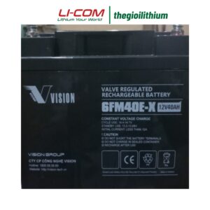Ắc quy Viễn thông Vision 12V/40Ah 6FM40E-X 14 6fm40e x