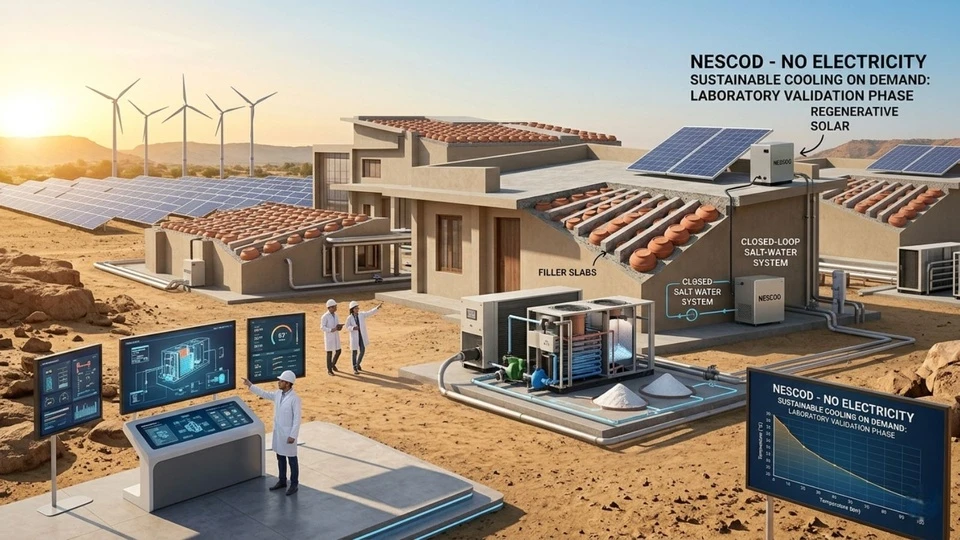 Saudi Arabia gây sốc với “máy lạnh không tiền điện”: Chỉ cần muối, nước và ánh nắng mặt trời 1 NESCOD operation